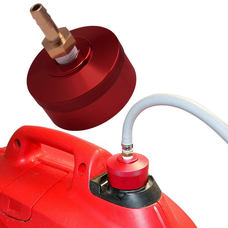 Bonbo Fuel Gas Cap with Brass Hose for Honda EU2200i EU1000i EU2000i EU3000i Handi, Champion 2000watt, Westinghouse 2200watt WH2200iXLT Generators, Upgrade Extended Run (Red) - Image 1